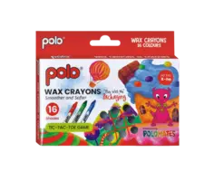 Polo 16 shade wax crayons