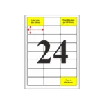 SOLO A4 Self-Adhesive Label Stickers ST24