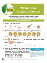 NSO Workbook for Class 1