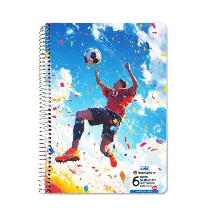 6 subject spiral notebook