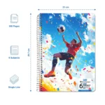 6 subject spiral notebook